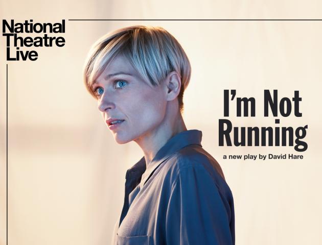 NT Live poster featuring woman staring off and looking apprehensive 