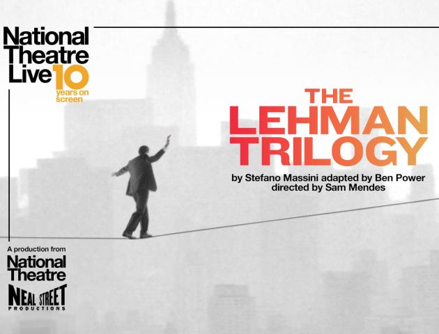NT Live poster featuring man on a high wire