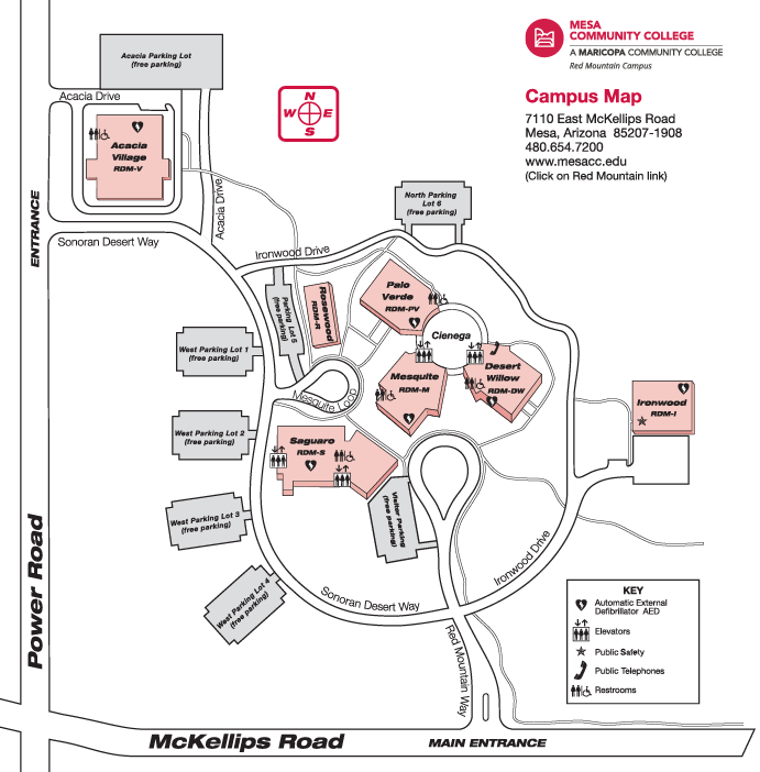 Red Mountain Campus Map