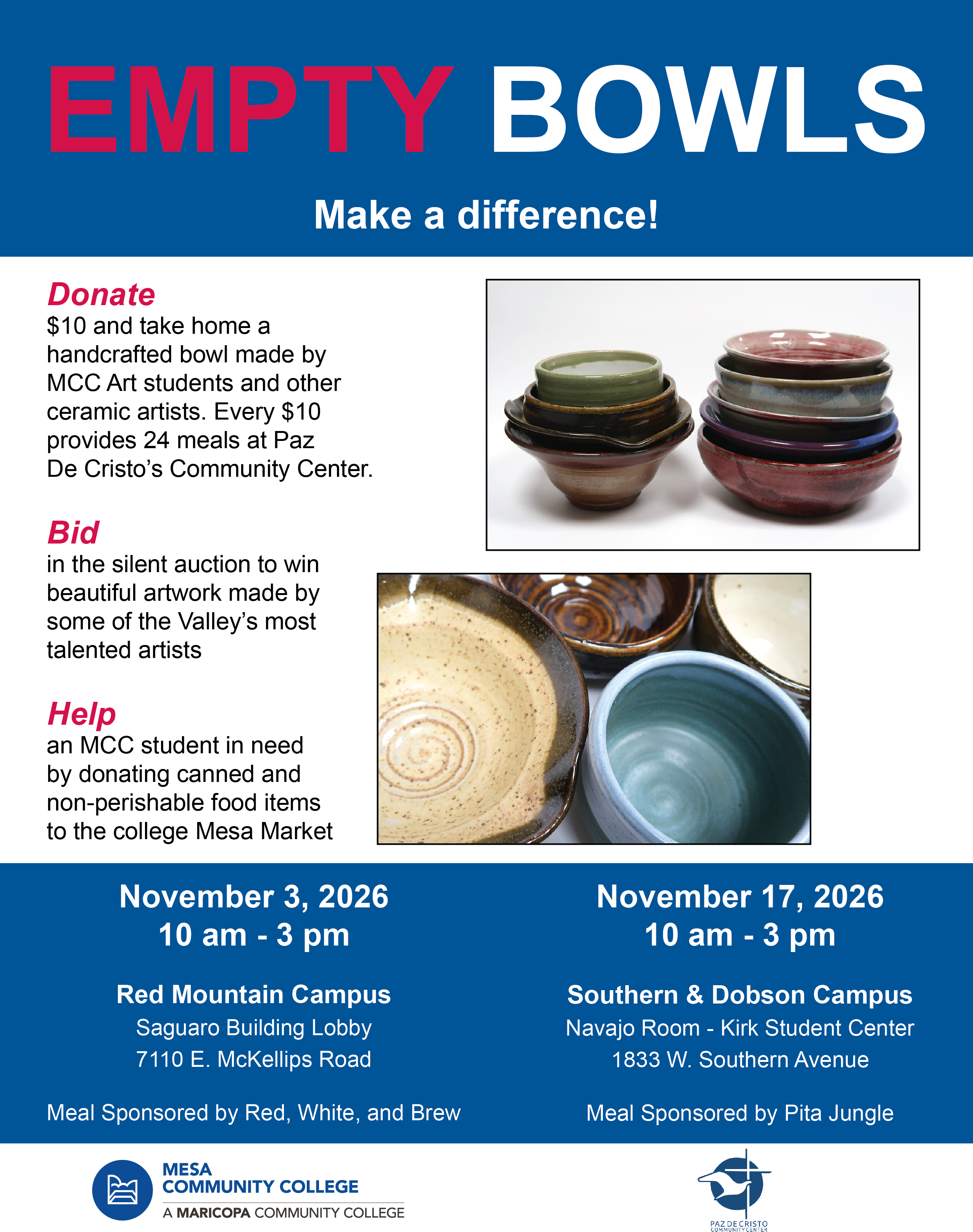 Empty Bowls | Mesa Community College
