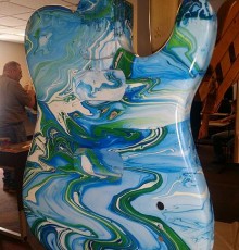Swirled composite resin design