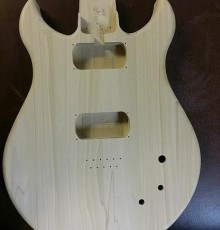 Wooden guitar body