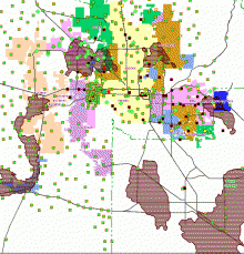 GIS of Maricopa County Arizona, USA