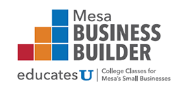 Logo for Mesa Business Builder Educates U - College Classes for Mesa's Small Businesses