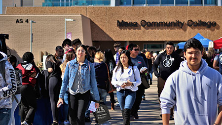 Students on the Southern &amp;amp; Dobson campus