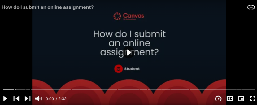 How do I submit an online assignment? placeholder