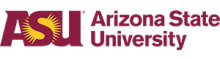 Arizona State University logo.
