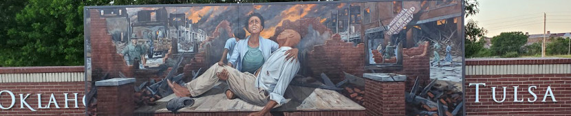 Mural of Black Wall Street, Tulsa, Oklahoma
