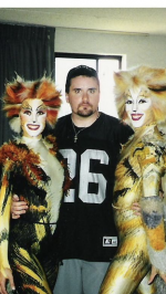 Tim on his first tour of Cats in 2001.