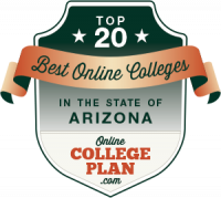 Best Online Colleges in Arizona badge