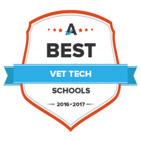 A Best Vet Tech Schools badge