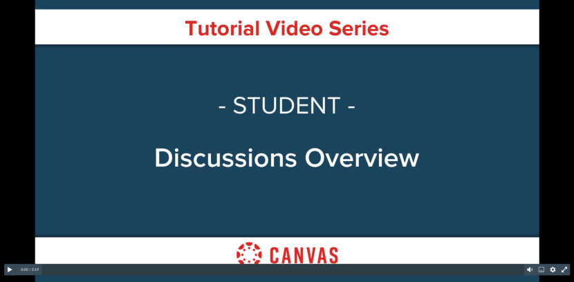 Canvas Discussions Overview