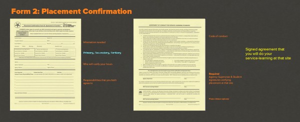 Form 2 - Placement Confirmation