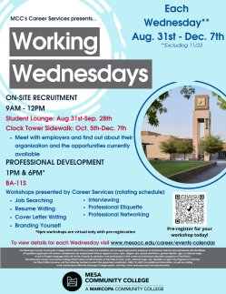 Fall 2022 Working Wednesday Flyer