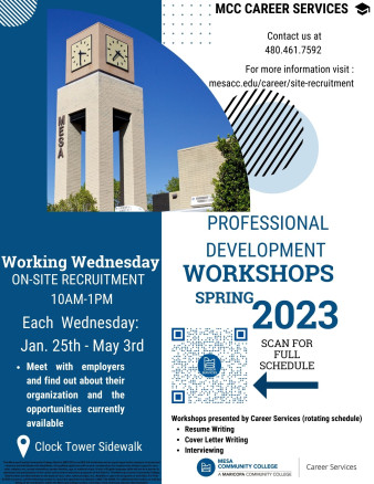 Working Wednesday Spring 2023 Flyer