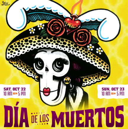 Dia de los muertos festival flyers October 2022