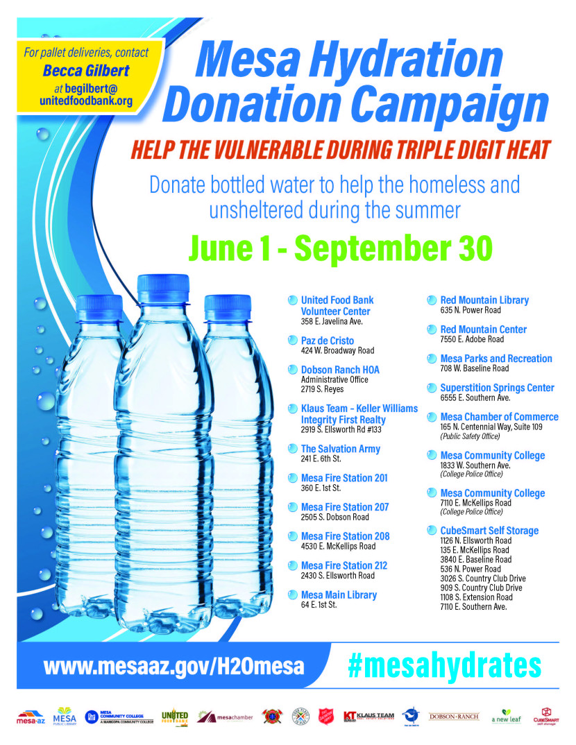 Mesa Hydration Donation Campagin