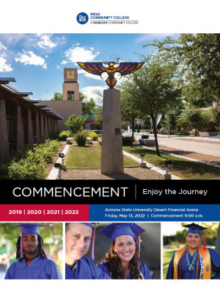 Front cover of the 2020-2021 Commencement Program