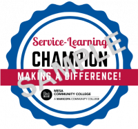 Service-Learning Champion sample