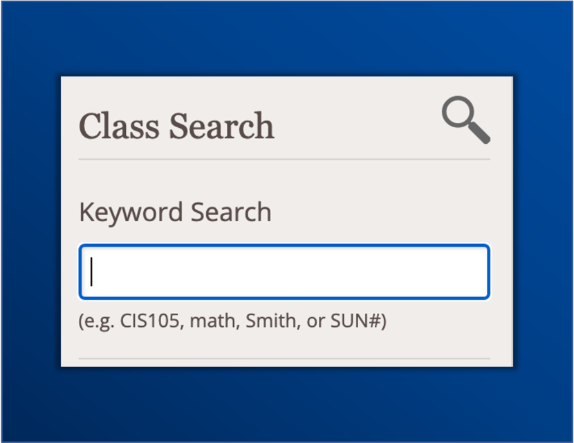 course search tool