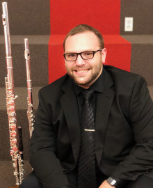 Alan J. Tomasetti with flutes