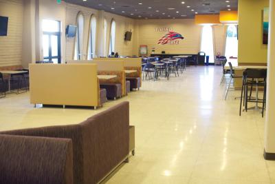 Dining area of T-Bird Cafe in Kirk Student Center