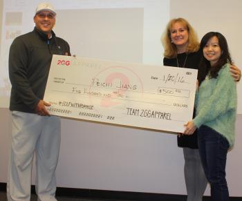 People with large scholarship check