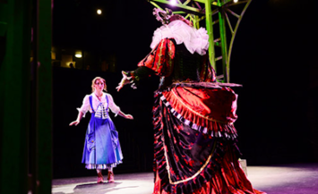 two people on stage