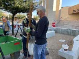MCC alumnus and NFLL member Mike Rague at MCC’s Arboretum Volunteer Day.