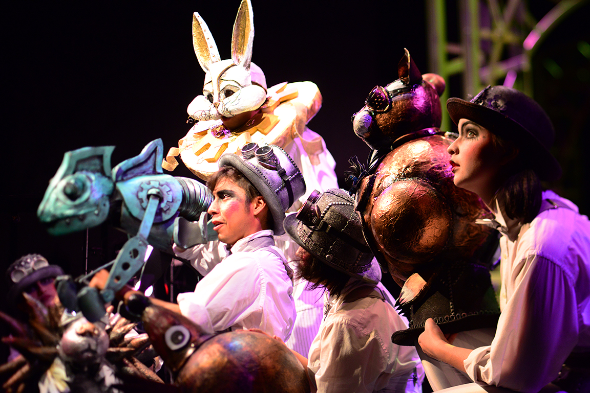 Scene from Alice in Wonderland production