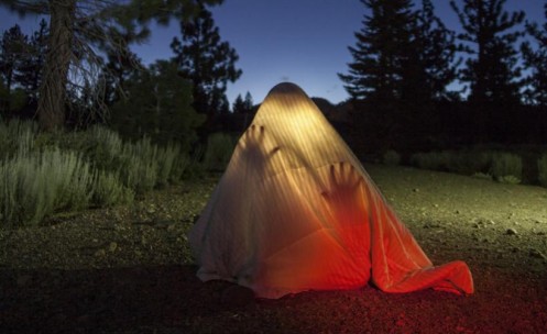Picture of person under a blanket