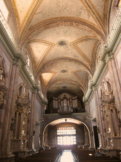 Ornate architecture in a church 