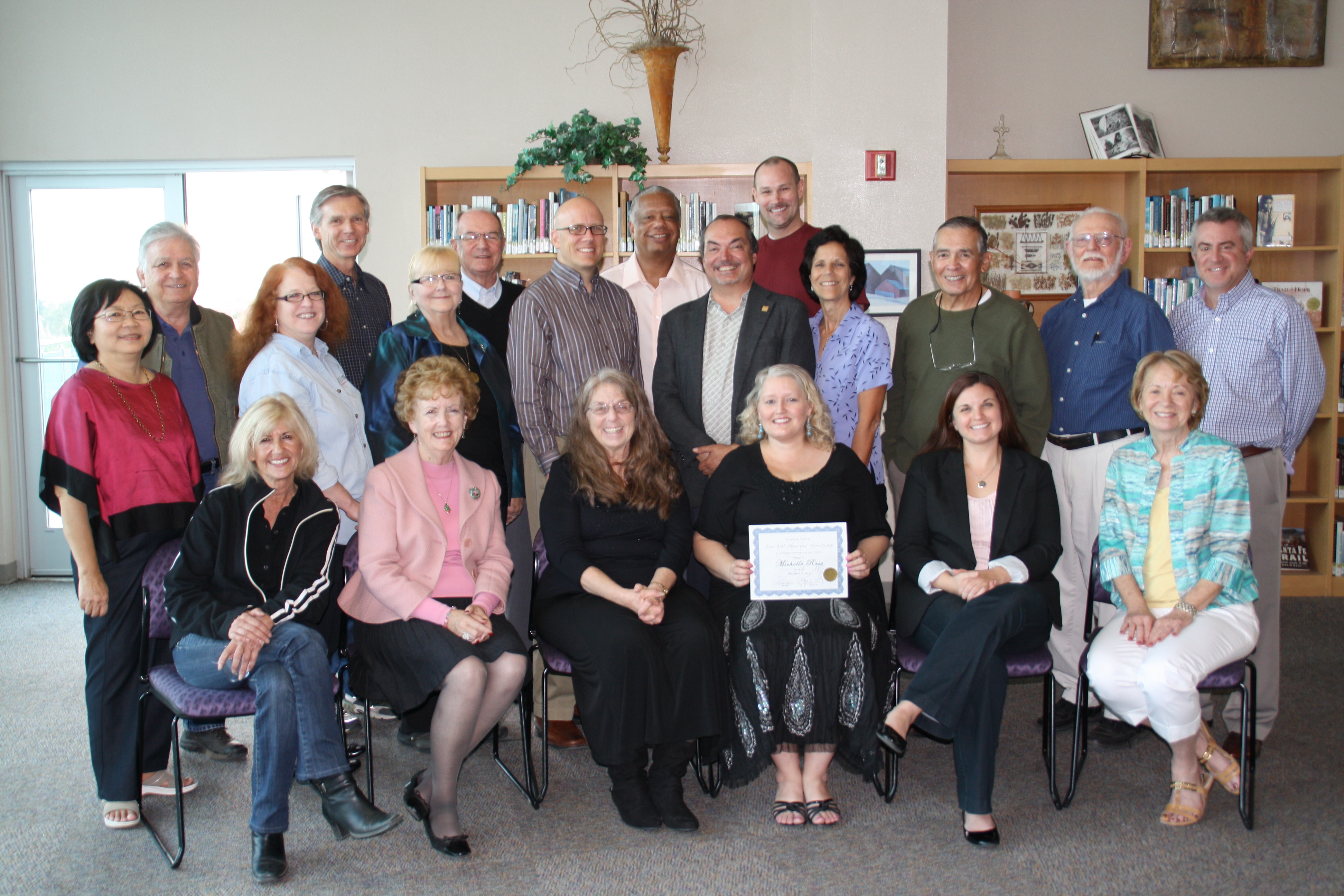 Michelle Rose pictured with members of the Ohl Family and other colleagues. 
