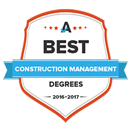 A Best Construction Management Schools badge