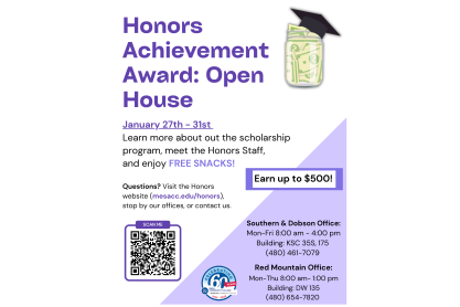 Honors Achievement Award: Open House