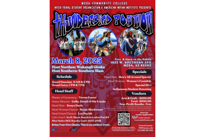 Mesa Community College Thunderbird Pow Wow Returns on March 8, 2025