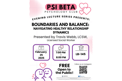 Psi Beta Evening Lecture Series: Navigating Personal Relationships