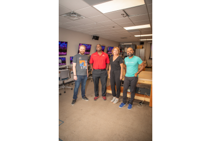 Madison Rogers, Alvin Bridges, Diane Meza and Suraj Mohandas; representatives of the MCC-Jamf team. 