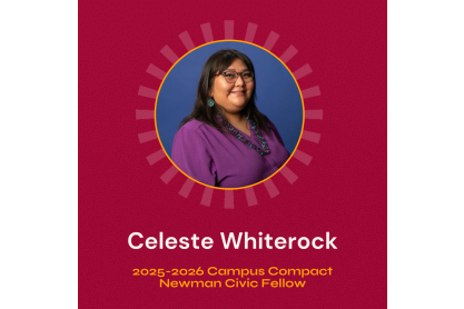 Celeste Whiterock announced as 2025-2026 Campus Compact Fellow