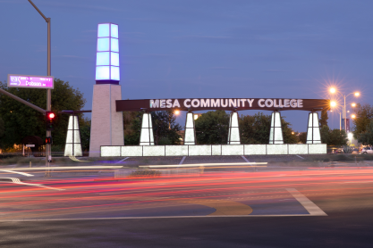 View of Southern and Dobson Campus from the intersection