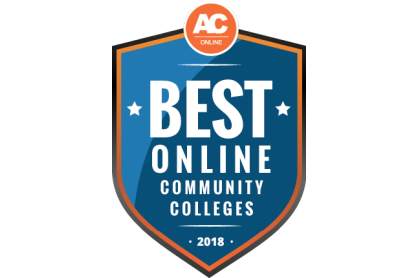 Best Online Community College Badge