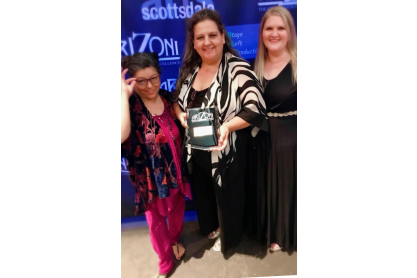 Linda Pauley, Aurelie Flores and Allison Ortega 