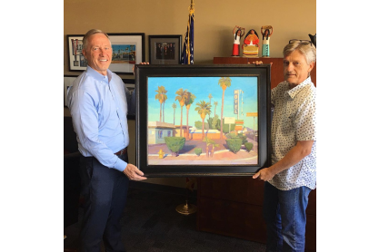 Mesa Mayor Giles and Allen Garns