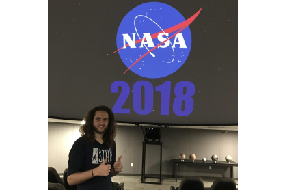 Cameron Piotti, who will go to Wallops Flight Facility in Virginia in Fall 2018. 