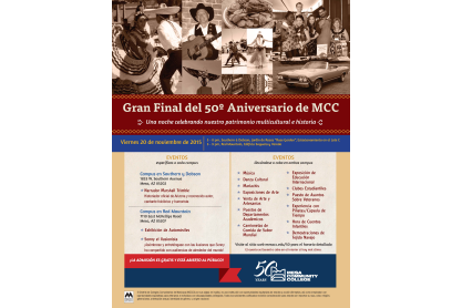 MCC Invites Community to 50th Anniversary Finale