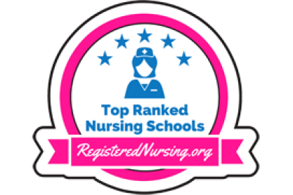 Top Ranked Nursing Schools badge from RegisteredNuring.org