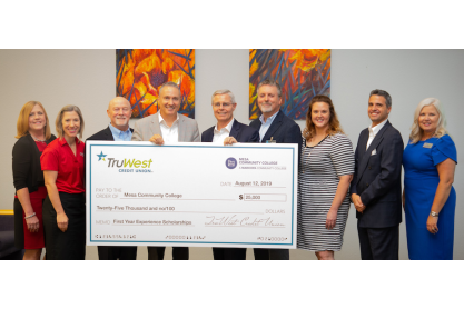 Left to right: Karen Bejarano, Melissa Carpenter, Gary Bernard, Dr. Rich Haney, Allan Althouse, Rick O'Connor, Beth Ann Wright, Christos Chronis and  Shelly Peterson