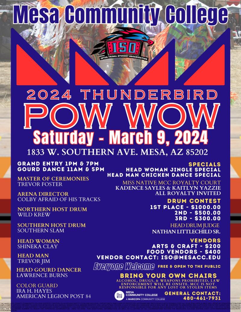 MCC Thunderbird Pow Wow 2024