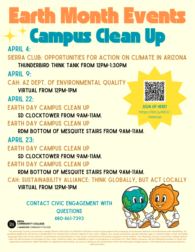Earth Week at MCC!