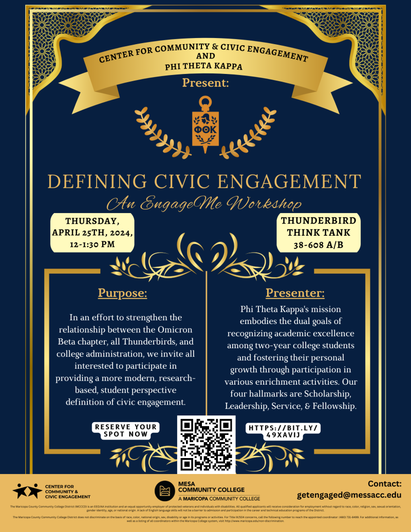 Engage Me Workshop- Defining Civic Engagement by Phi Theta Kappa